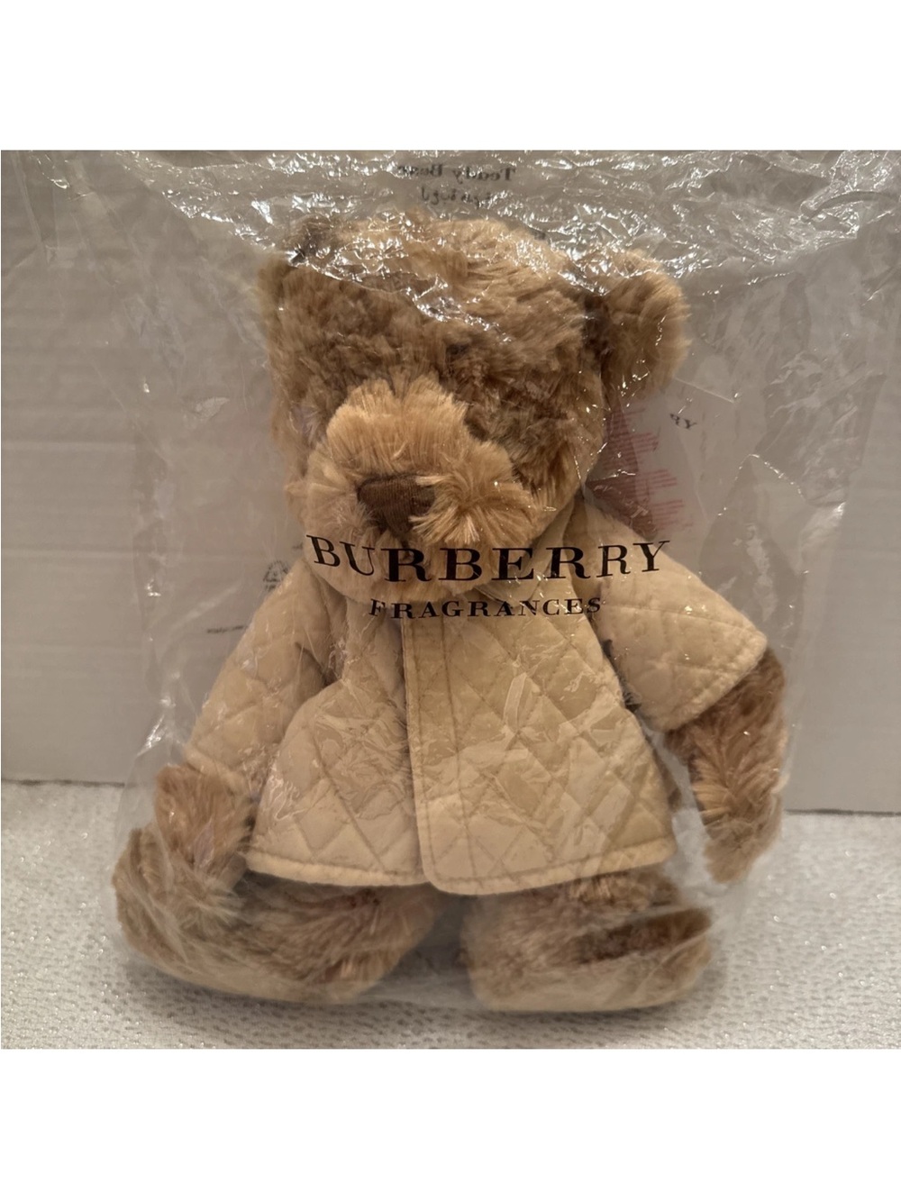 Burberry Quilted Tan Jacket Plush Bear 2008